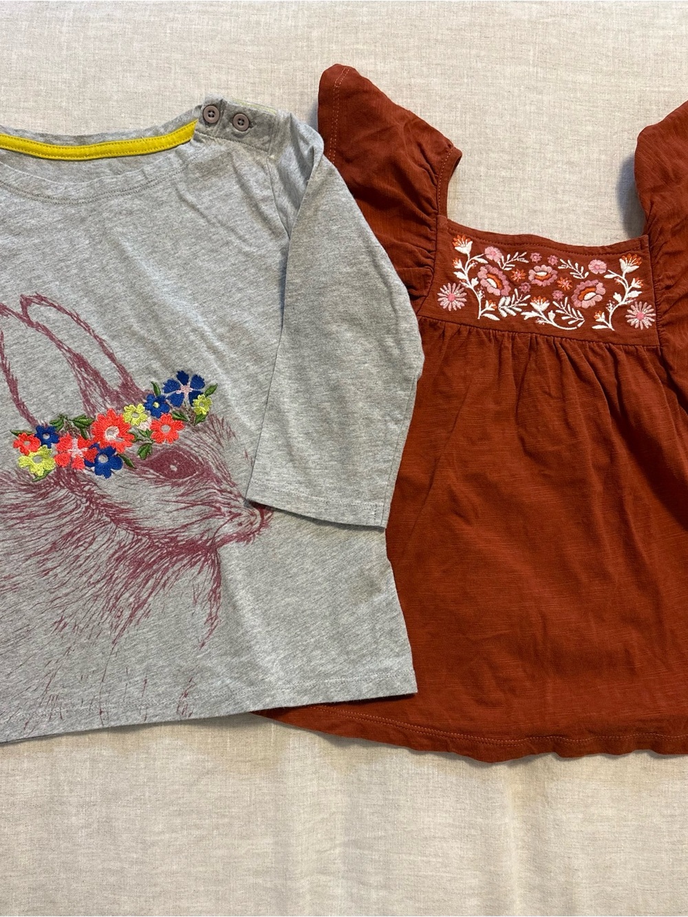 Mini Boden Girls 4-5Y Embroidered Tops Bundle